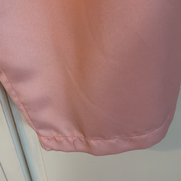 Valerie Stevens 2 piece silky pajama set pants and tops pink and black XL - Picture 5 of 12